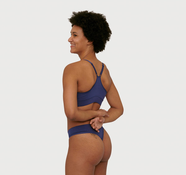 Organic Basics Core Thong 2-pack Cobalt