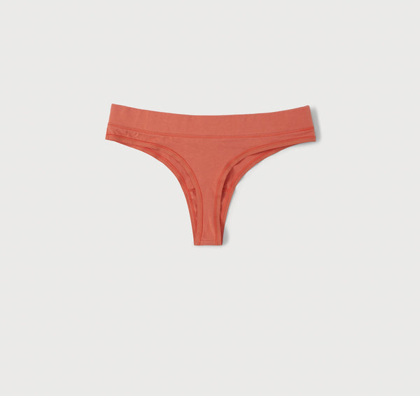 Organic Basics Core Thong 2-pack Dusty Red