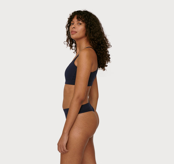 Organic Basics Core Thong 2-pack Navy