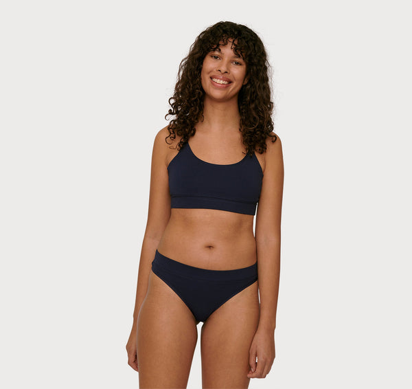 Organic Basics Core Thong 2-pack Navy