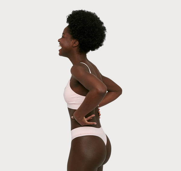 Organic Basics Core Thong 2-pack Rose Pink