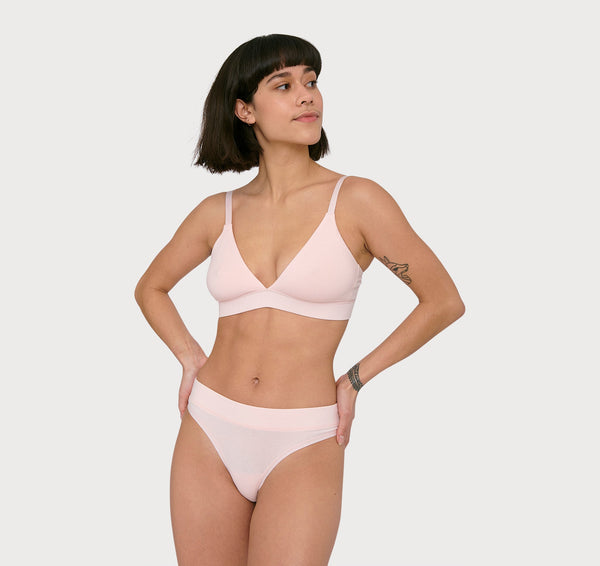Organic Basics Core Thong 2-pack Rose Pink