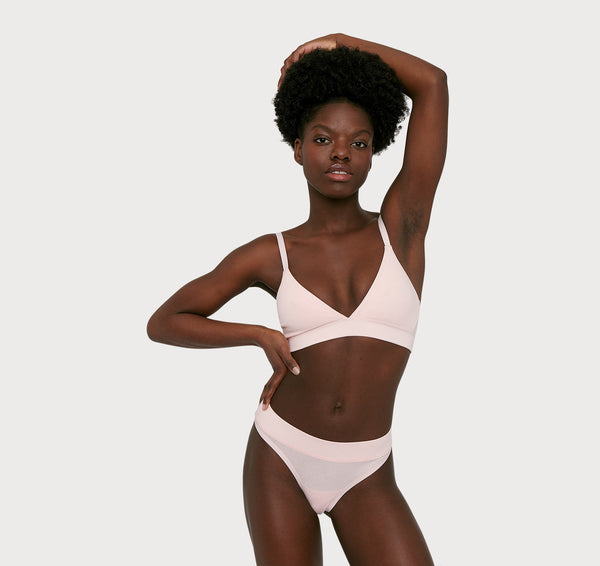 organic basics Core Thong 2-pack Rose Pink