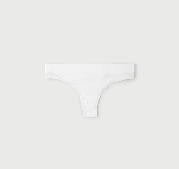 Organic Basics Core Thong 2-pack White