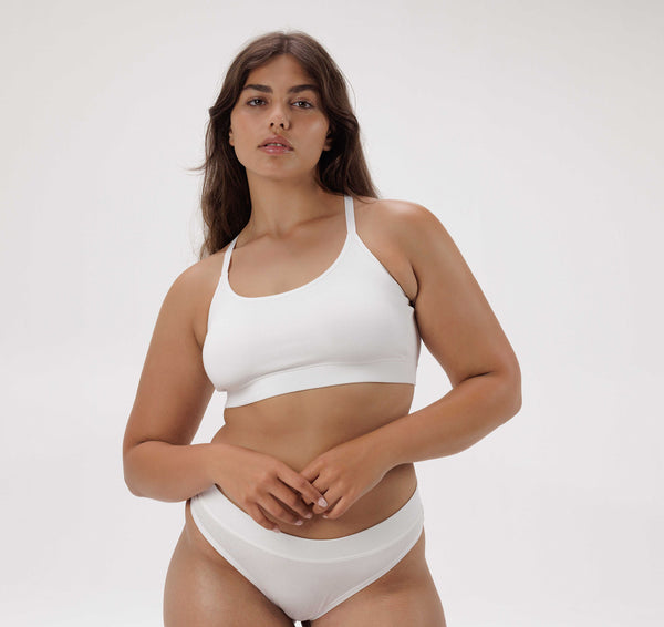 organic basics Core Thong 2-pack White