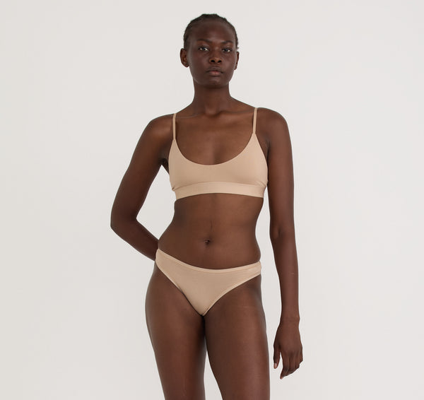 Organic Basics Core Thong 5-pack Black