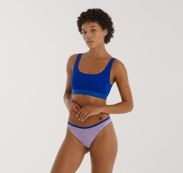 organic basics Core Thong Lavender