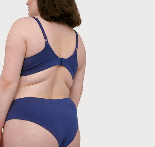 Organic Basics Core Triangle Bra Cobalt