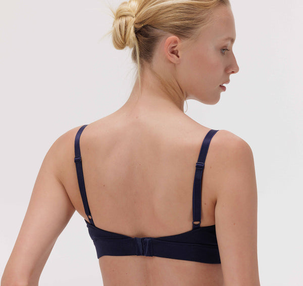 Organic Basics Core Triangle Bra Navy