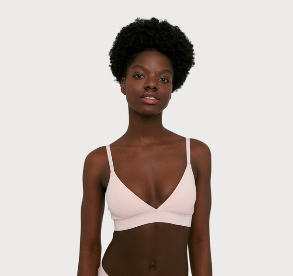 organic basics Core Triangle Bra Rose Pink