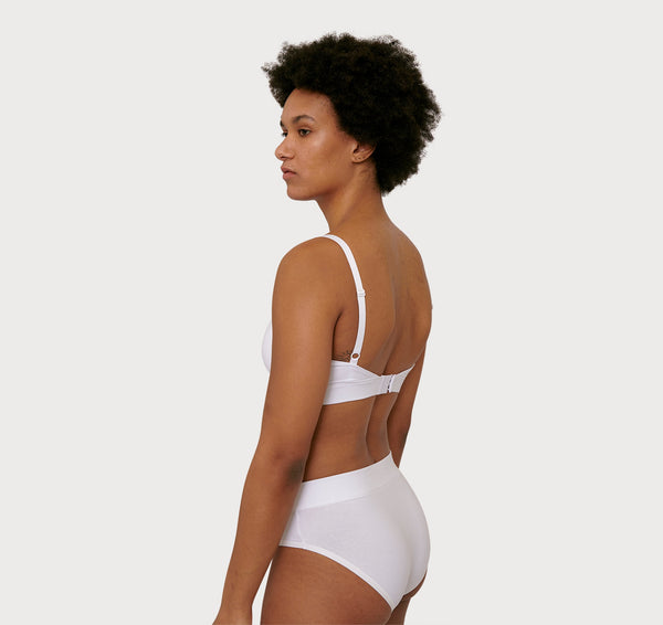 Organic Basics Core Triangle Bra White