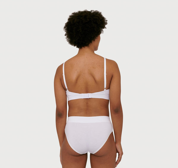 Organic Basics Core Triangle Bra White