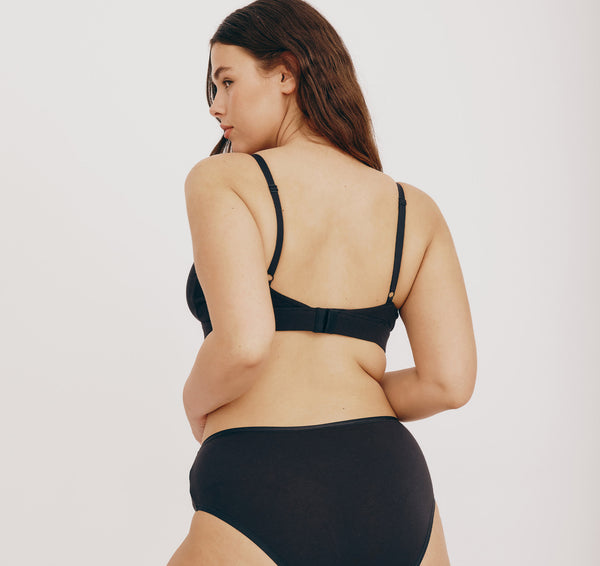 Organic Basics Core Triangle Bralette Black