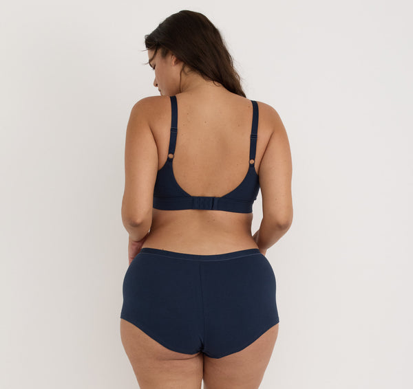 Organic Basics Core Triangle Bralette Deep Navy