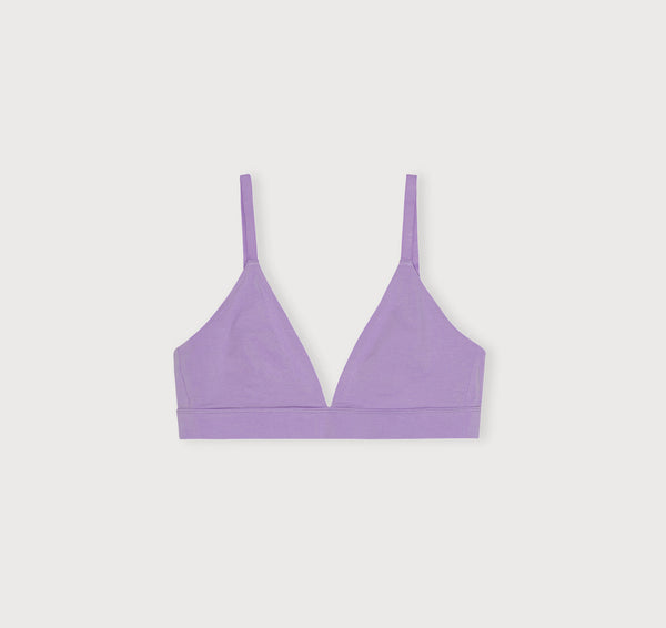 Organic Basics Core Triangle Bralette Lavender