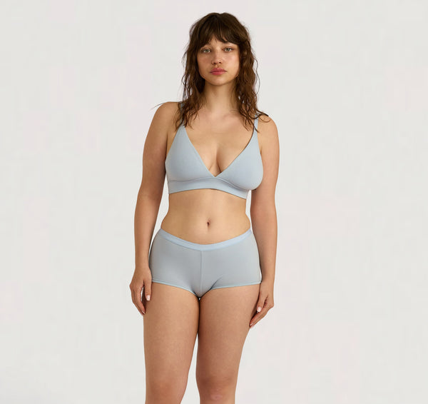 organic basics Core Triangle Bralette Soft Breeze
