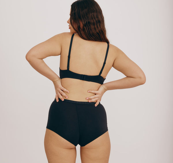 Organic Basics Core Unlined Demi Bra 2-Pack Black