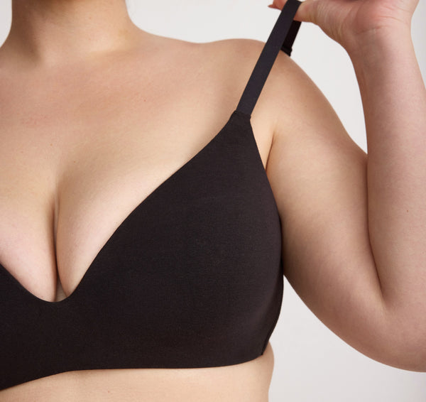Organic Basics Core Wireless Plunge Bra Black