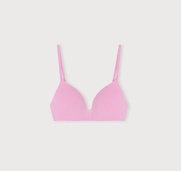 Organic Basics Core Wireless Plunge Bra Petal Pink
