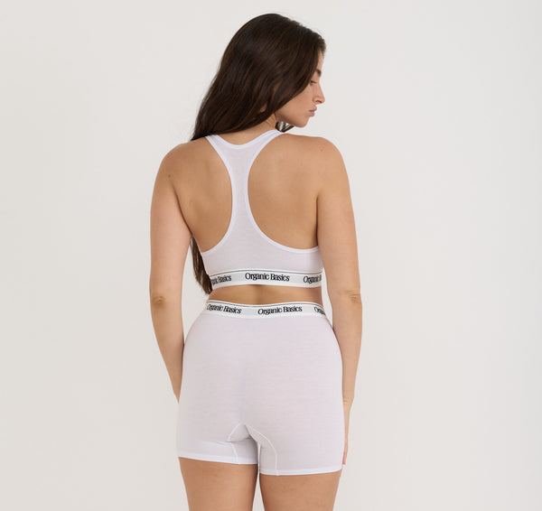 Organic Basics Easy Boyfriend Boxer Briefs White