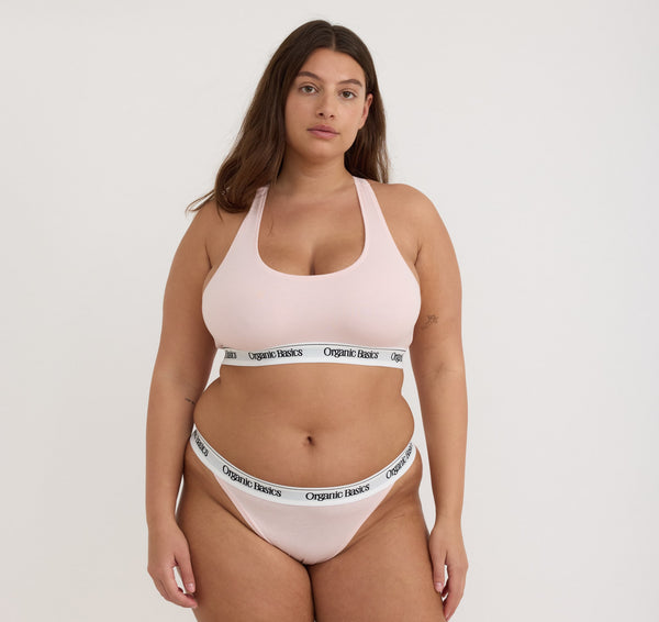 organic basics Easy Tanga Soft Blush