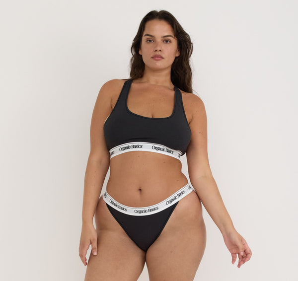 Organic Basics Easy Tank Bra Black