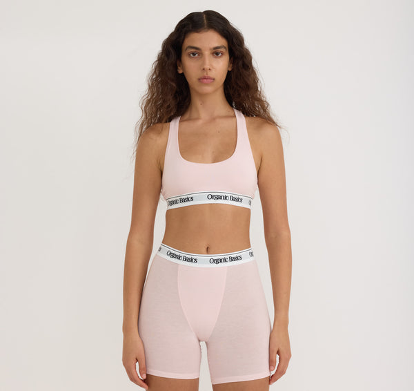 organic basics Easy Tank Bra Soft Blush