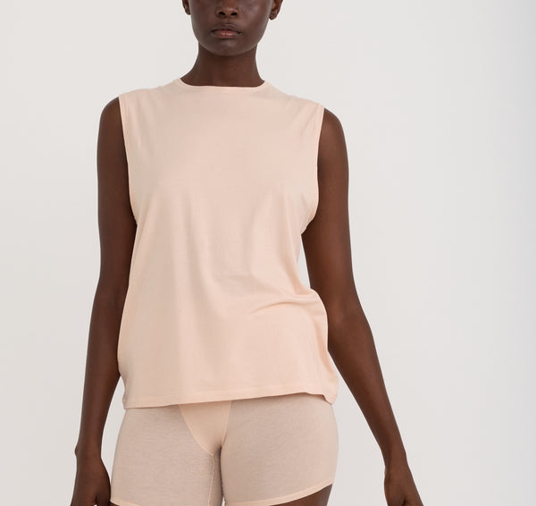 Organic Basics Easy Tank Top Himalayan Salt