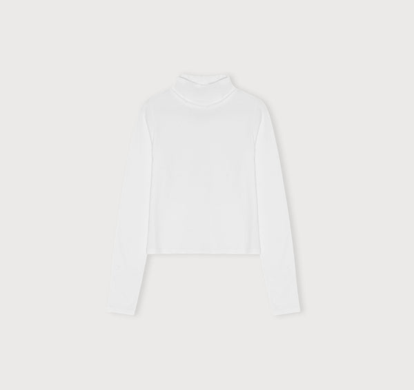 Organic Basics Everyday Turtleneck White