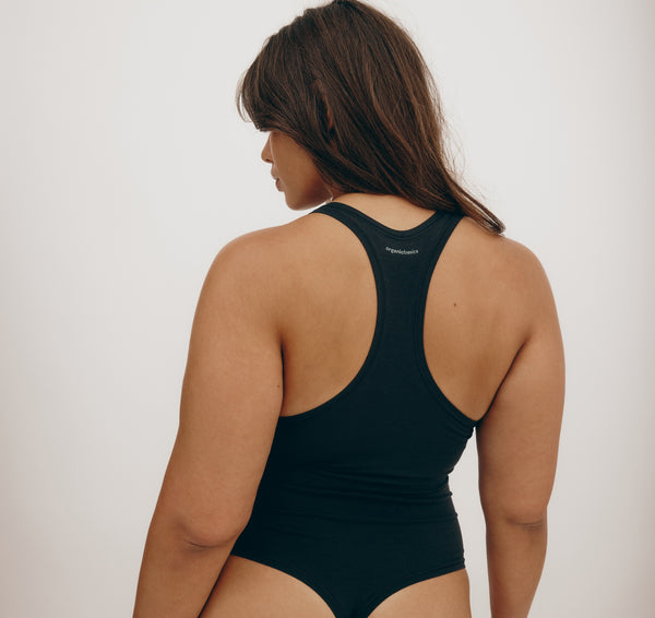 Organic Basics Flex Bodysuit Black