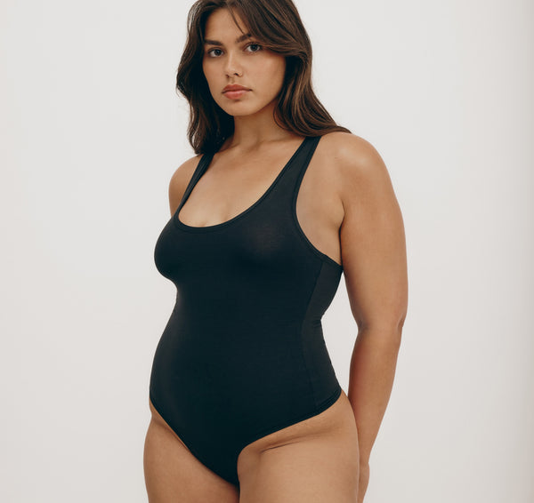 organic basics Flex Bodysuit Black