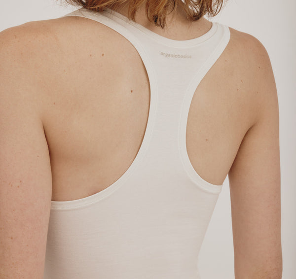 Organic Basics Flex Bodysuit Off White