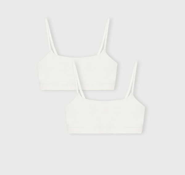 organic basics Flex Bralette 2-Pack Off White