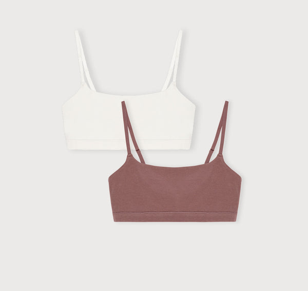 organic basics Flex Bralette 2-Pack Off White