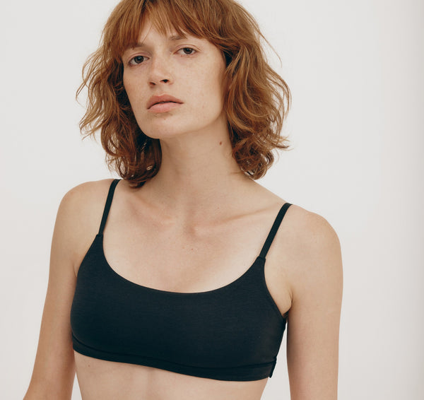 Organic Basics Flex Bralette Black