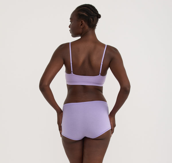 organic basics Flex Bralette Lavender
