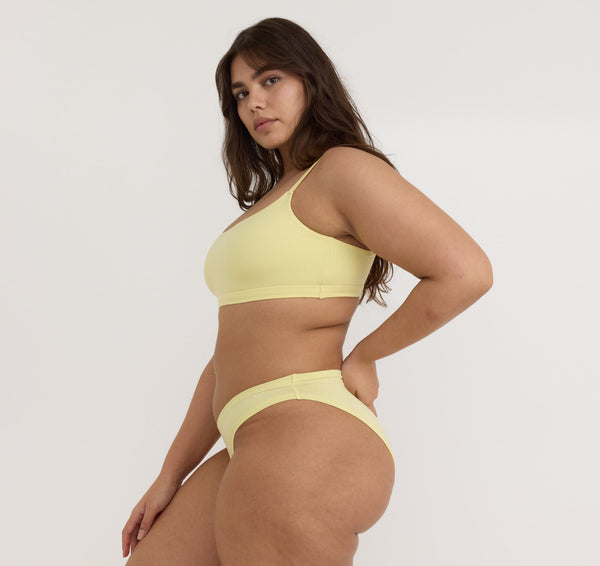 Organic Basics Flex Bralette Light Lemon