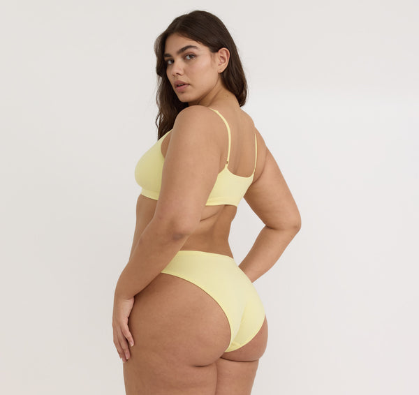 Organic Basics Flex Bralette Light Lemon