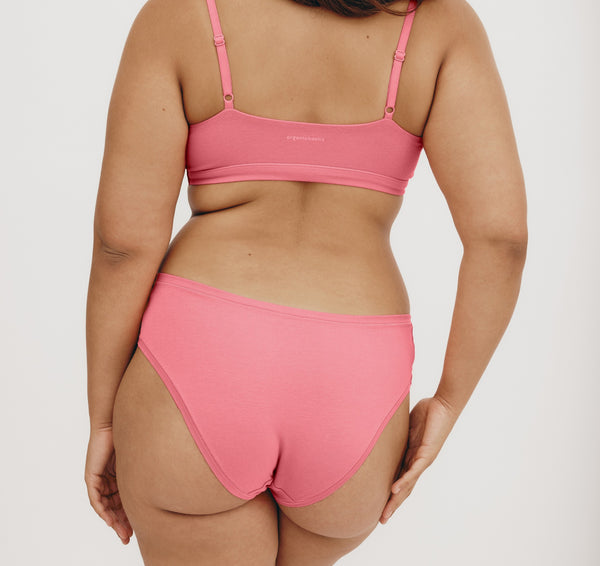 Organic Basics Flex Bralette Melon Pink
