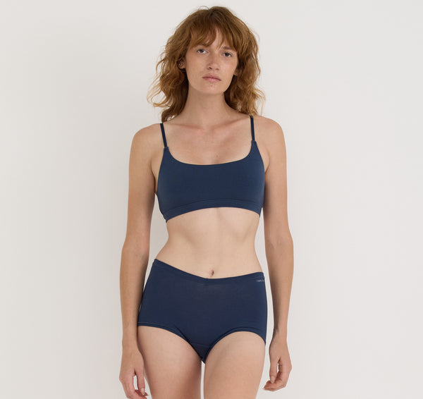 Organic Basics Flex Bralette Midnight Blue