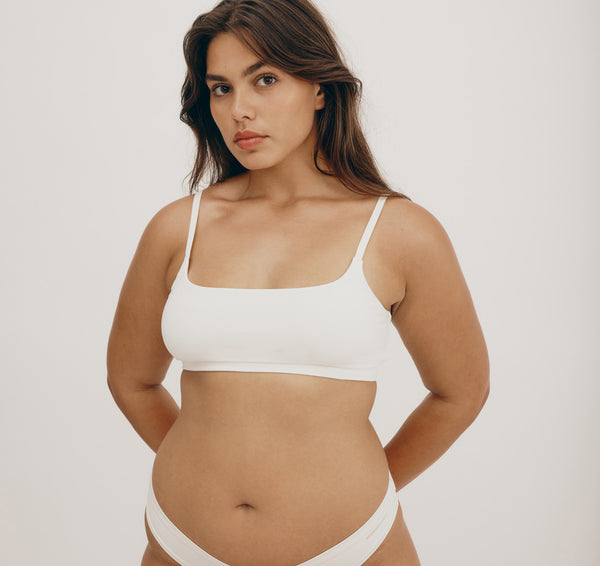 Organic Basics Flex Bralette Off White