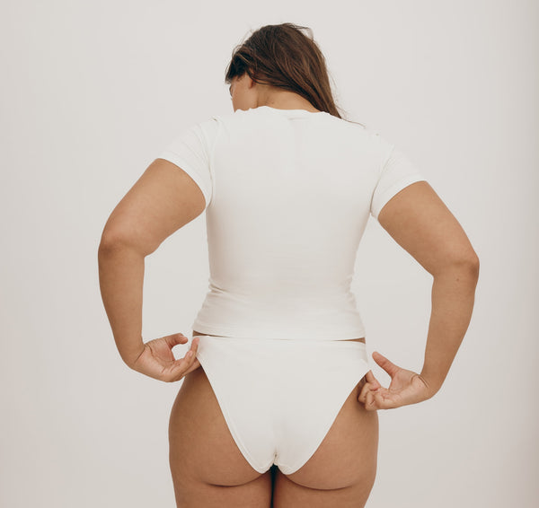 Organic Basics Flex Cheeky Briefs 3-pack Off White