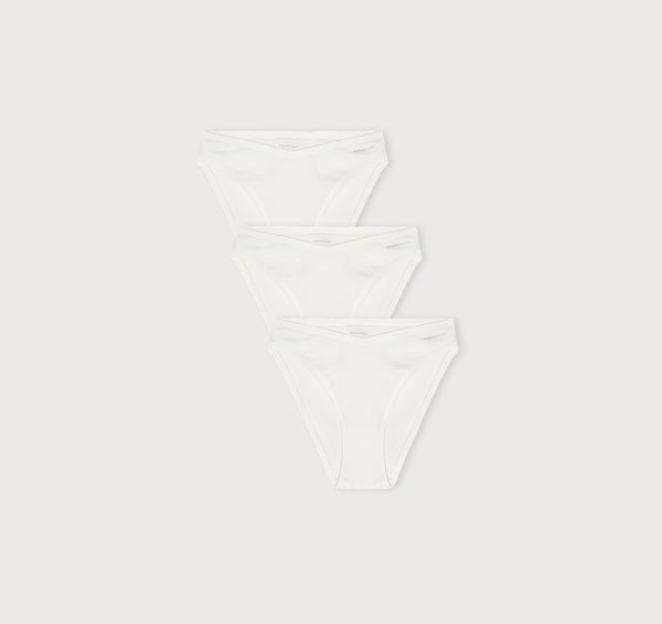 organic basics Flex Cheeky Briefs 3-pack Off White