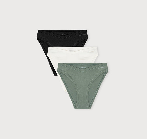 organic basics Flex Cheeky Briefs 3-pack Off White