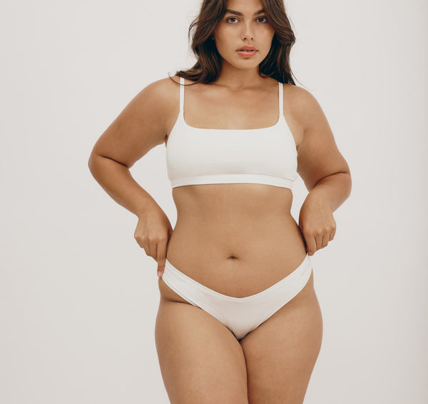 Organic Basics Flex Cheeky Briefs 6-pack Off White