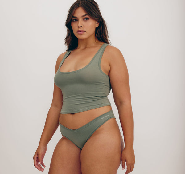 Organic Basics Flex Cheeky Briefs 6-pack Off White