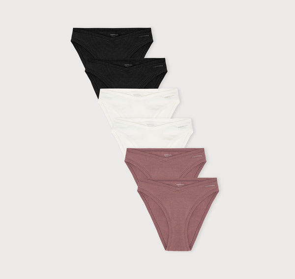 organic basics Flex Cheeky Briefs 6-pack Off White