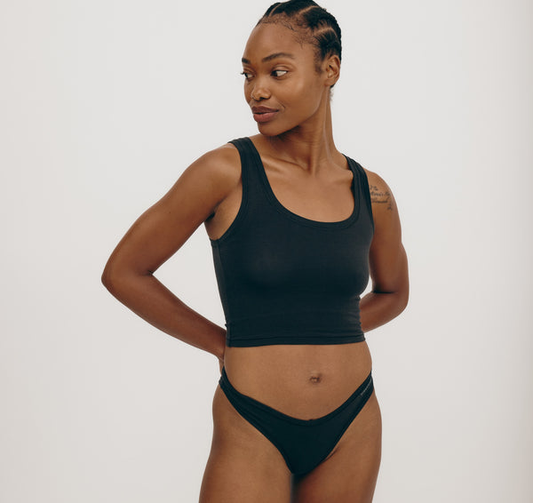 Organic Basics Flex Cheeky Briefs Black