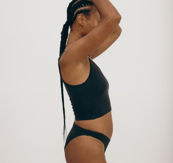 Organic Basics Flex Cheeky Briefs Black