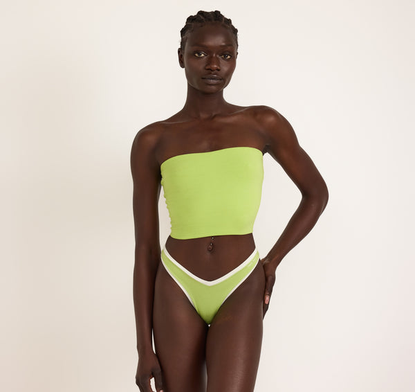 organic basics Flex Cheeky Briefs Lime